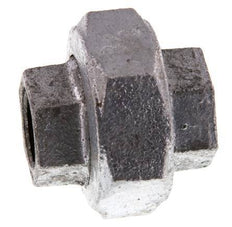 Racor recto de unión Rp3/8'' hembra hierro fundido junta plana 25bar (351.25psi)