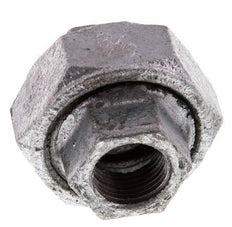 Racor recto de unión Rp3/8'' hembra hierro fundido junta plana 25bar (351.25psi)