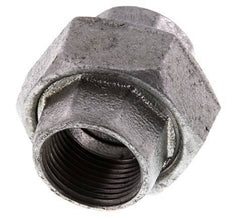 Racor recto de unión Rp1'' hembra hierro fundido junta plana 25bar (351.25psi)