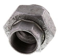Racor recto de unión Rp1'' hembra hierro fundido junta plana 25bar (351.25psi)