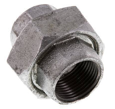 Racor recto de unión Rp1'' hembra hierro fundido junta plana 25bar (351.25psi)