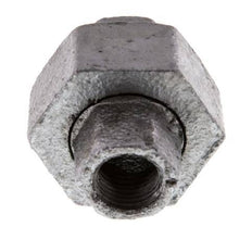 Racor recto de unión Rp1/4'' hembra hierro fundido junta plana 25bar (351.25psi)