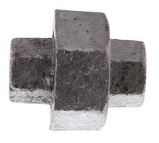 Racor recto de unión Rp1/4'' hembra hierro fundido junta plana 25bar (351.25psi)