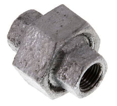 Racor recto de unión Rp1/4'' hembra hierro fundido junta plana 25bar (351.25psi)