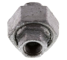 Racor recto de unión Rp1/4'' hembra hierro fundido junta plana 25bar (351.25psi)
