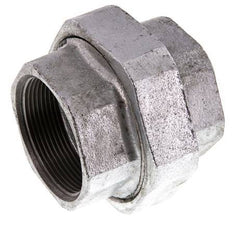 Racor recto de unión Rp2'' hembra hierro fundido junta plana 25bar (351.25psi)