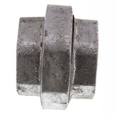 Racor recto de unión Rp2 1/2'' hembra hierro fundido junta plana 25bar (351.25psi)
