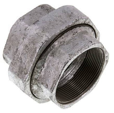Racor recto de unión Rp2 1/2'' hembra hierro fundido junta plana 25bar (351.25psi)