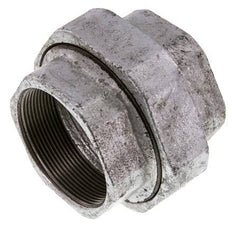 Racor recto de unión Rp2 1/2'' hembra hierro fundido junta plana 25bar (351.25psi)