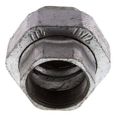 Racor recto de unión Rp1 1/2'' hembra hierro fundido junta plana 25bar (351.25psi)