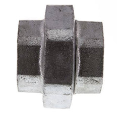 Racor recto de unión Rp1 1/2'' hembra hierro fundido junta plana 25bar (351.25psi)