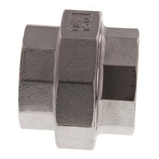 Racor recto de unión Rp1 1/2'' hembra Acero inoxidable Junta plana PTFE 16bar (224.8psi)