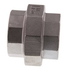 Racor recto de unión Rp1 1/2'' hembra Acero inoxidable Junta plana PTFE 16bar (224.8psi)