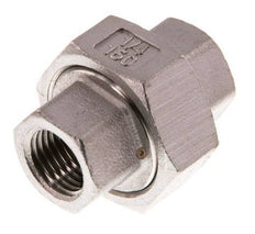 Racor recto de unión Rp1/4'' Hembra Acero inoxidable Junta plana PTFE 16bar (224.8psi)