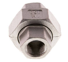 Racor recto de unión Rp1/4'' Hembra Acero inoxidable Junta plana PTFE 16bar (224.8psi)