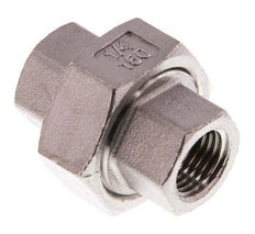 Racor recto de unión Rp1/4'' Hembra Acero inoxidable Junta plana PTFE 16bar (224.8psi)