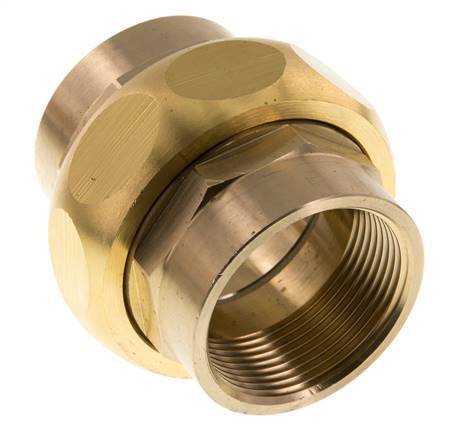 Racor recto de unión Rp1 1/2'' hembra latón junta plana centellen 16bar (224.8psi)