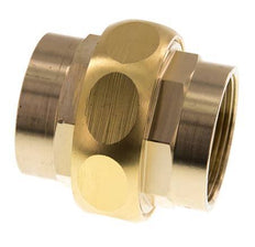 Racor recto de unión Rp1 1/2'' hembra latón junta plana centellen 16bar (224.8psi)
