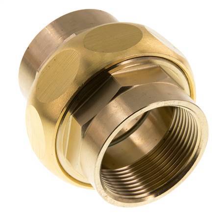Racor recto de unión Rp1 1/2'' hembra latón junta plana centellen 16bar (224.8psi)