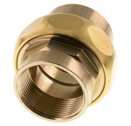 Racor recto de unión Rp1 1/2'' hembra latón junta plana centellen 16bar (224.8psi)