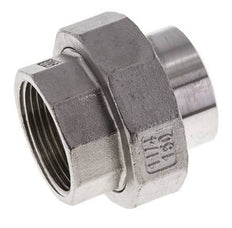 Racor recto de unión Rp1 1/4'' hembra x 42,4 mm extremo para soldar Acero inoxidable Junta cónica 16bar (224,8psi)