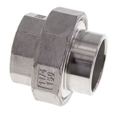 Racor recto de unión Rp1 1/4'' hembra x 42,4 mm extremo para soldar Acero inoxidable Junta cónica 16bar (224,8psi)