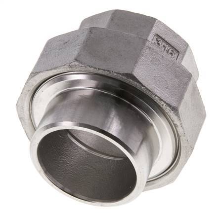 Racor recto de unión Rp1 1/4'' hembra x 42,4 mm extremo para soldar Acero inoxidable Junta cónica 16bar (224,8psi)