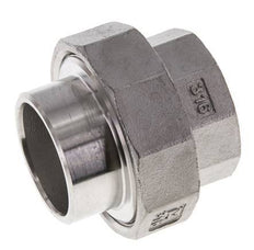 Racor recto de unión Rp1 1/4'' hembra x 42,4 mm extremo para soldar Acero inoxidable Junta cónica 16bar (224,8psi)