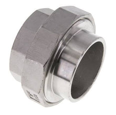 Racor recto de unión Rp2'' Hembra x 60,3mm Extremo para soldar Acero inoxidable Junta cónica 16bar (224,8psi)