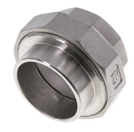 Racor recto de unión Rp2'' Hembra x 60,3mm Extremo para soldar Acero inoxidable Junta cónica 16bar (224,8psi)