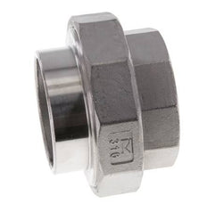 Racor recto de unión Rp2'' Hembra x 60,3mm Extremo para soldar Acero inoxidable Junta cónica 16bar (224,8psi)