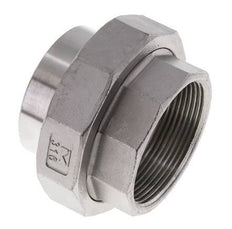 Racor recto de unión Rp2'' Hembra x 60,3mm Extremo para soldar Acero inoxidable Junta cónica 16bar (224,8psi)