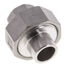 Unión Conector Recto Rp3/8'' Hembra x 17.2mm Extremo Soldar Acero Inoxidable Junta Cónica 16bar (224.8psi)