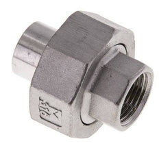 Unión Conector Recto Rp3/8'' Hembra x 17.2mm Extremo Soldar Acero Inoxidable Junta Cónica 16bar (224.8psi)