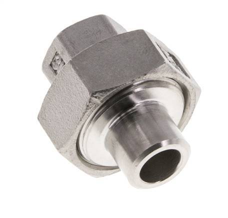 Unión Conector Recto Rp1/4'' Hembra x 13.5mm Extremo Soldar Acero Inoxidable Junta Cónica 16bar (224.8psi)