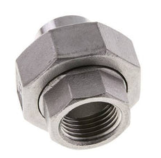 Racor recto de unión Rp1/2'' Hembra x 21,3mm Extremo para soldar Acero inoxidable Junta cónica 16bar (224,8psi)