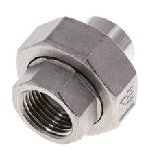 Racor recto de unión Rp1/2'' Hembra x 21,3mm Extremo para soldar Acero inoxidable Junta cónica 16bar (224,8psi)