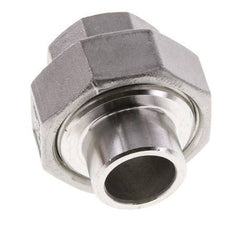 Racor recto de unión Rp1/2'' Hembra x 21,3mm Extremo para soldar Acero inoxidable Junta cónica 16bar (224,8psi)