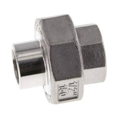Racor recto de unión Rp1/2'' Hembra x 21,3mm Extremo para soldar Acero inoxidable Junta cónica 16bar (224,8psi)