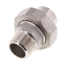 Racor recto de unión R3/4'' Macho x 26,9 mm Extremo para soldar Junta cónica de acero inoxidable 16bar (224,8psi)