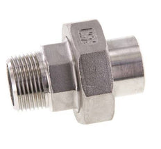 Racor recto de unión R3/4'' Macho x 26,9 mm Extremo para soldar Junta cónica de acero inoxidable 16bar (224,8psi)