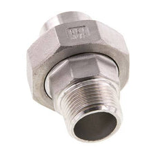 Racor recto de unión R3/4'' Macho x 26,9 mm Extremo para soldar Junta cónica de acero inoxidable 16bar (224,8psi)