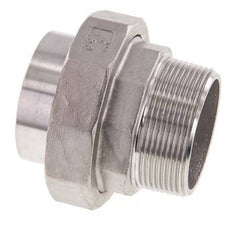 Unión Conector Recto R2'' Macho x 60.3mm Extremo Soldar Acero Inoxidable Junta Cónica 16bar (224.8psi)
