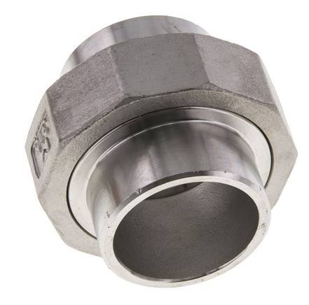 Racor recto de unión 42,4 mm Extremo para soldar Junta cónica de acero inoxidable 16bar (224,8psi)