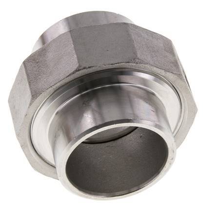 Racor recto de unión 42,4 mm Extremo para soldar Junta cónica de acero inoxidable 16bar (224,8psi)