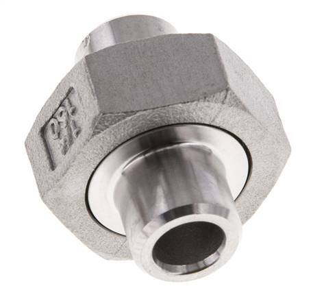 Racor recto de unión 13,5 mm Extremo para soldar Junta cónica de acero inoxidable 16bar (224,8psi)