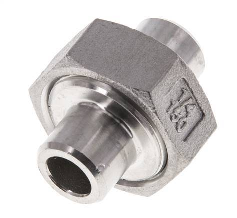 Racor recto de unión 13,5 mm Extremo para soldar Junta cónica de acero inoxidable 16bar (224,8psi)