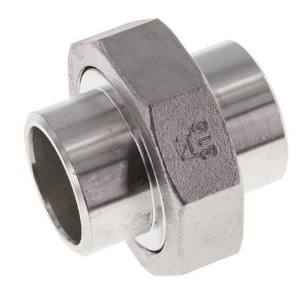 Racor recto de unión 33,7 mm Extremo para soldar Junta cónica de acero inoxidable 16bar (224,8psi)