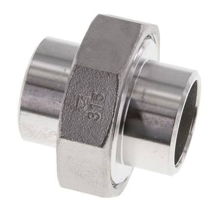 Racor recto de unión 33,7 mm Extremo para soldar Junta cónica de acero inoxidable 16bar (224,8psi)