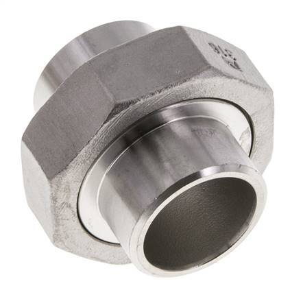 Racor recto de unión 33,7 mm Extremo para soldar Junta cónica de acero inoxidable 16bar (224,8psi)